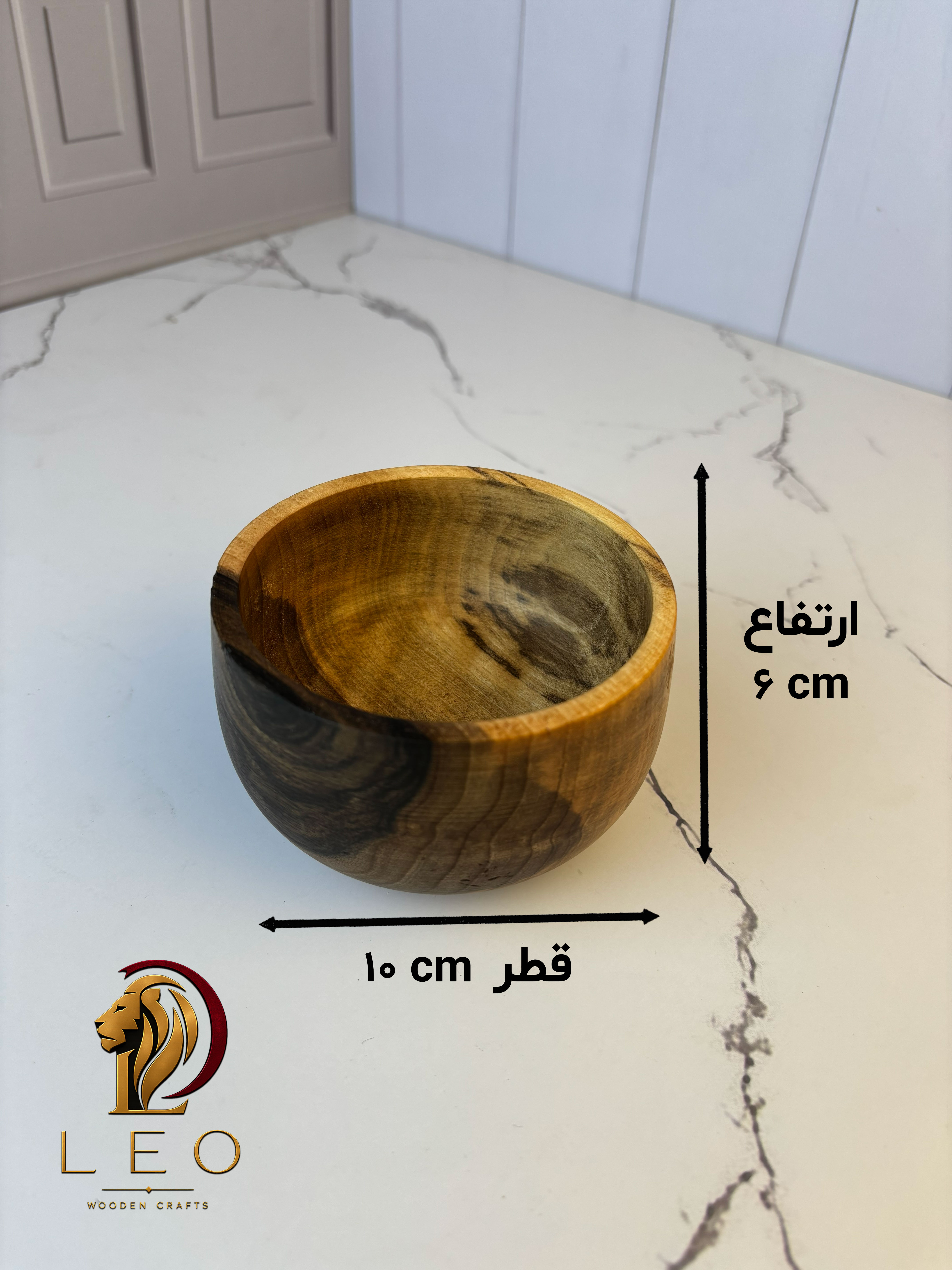 کاسه چوبی (قطر 10)