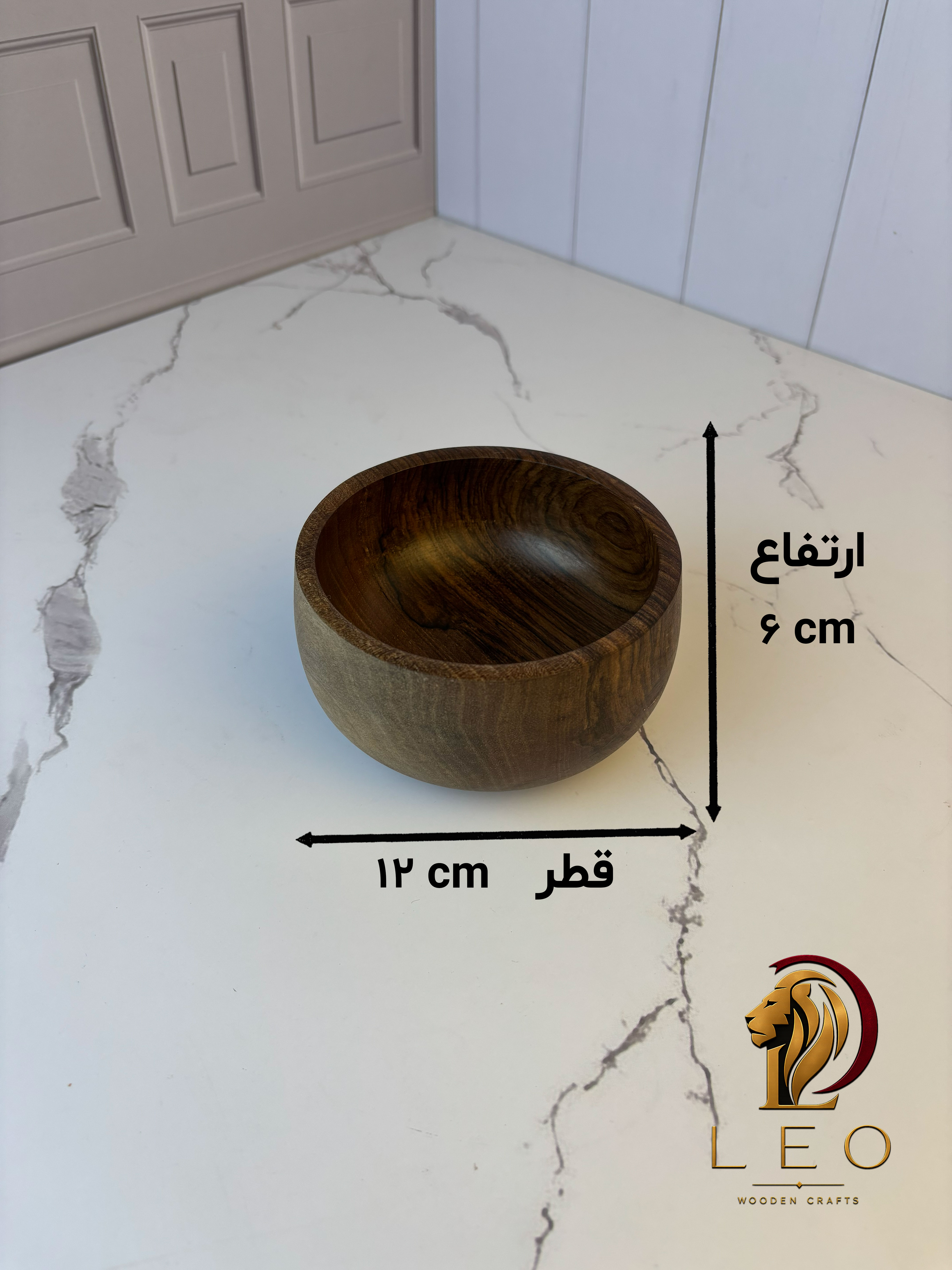 کاسه چوبی (قطر 12)